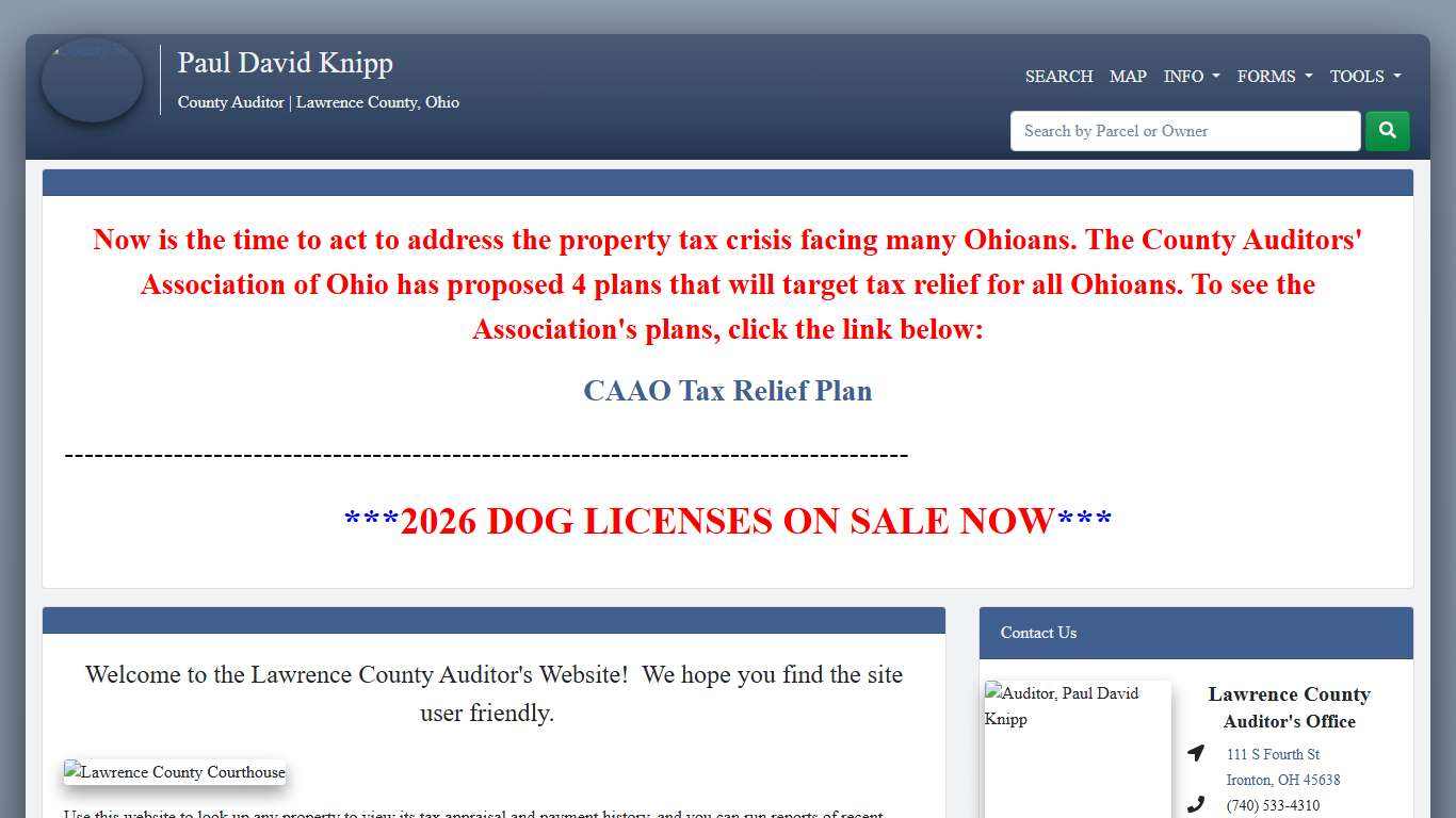 Home - County Auditor Website, Lawrence County, Ohio